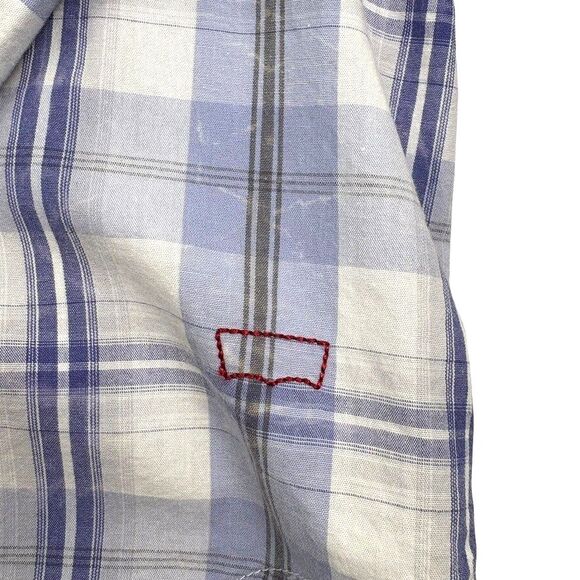 Levi Strauss Western Pearl Snap Plaid Shirt Cowboy Ranch Rodeo Yellowstone XXL - Picture 6 of 16
